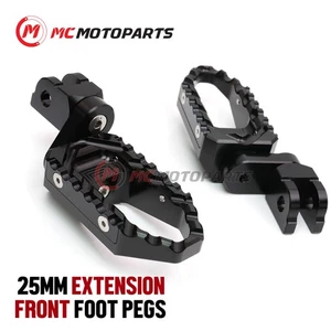 Para Kawasaki ZRX 1200 S R 2002-2009 estriberas anchas delanteras de 1 pulgada - Imagen 1 de 10