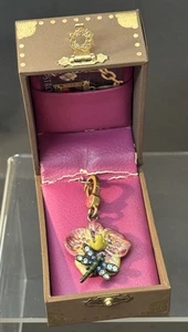 JAY STRONGWATER Pink Orchid CHARM Dalia RARE - Picture 1 of 5