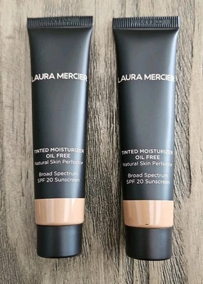 2X Laura Mercier Tinted Moisturizer Oil Free In 4W1 TAWNY 0.8 Oz - Image 1 of 4