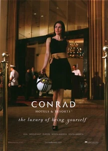 2011 PRINT AD - CONRAD HOTELS & RESORTS - LUXURY OF BEING YOURSELF HILTON CONRAD - Picture 1 of 1