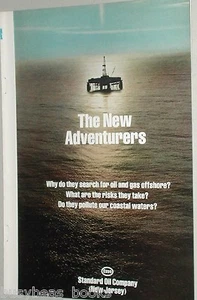 1972 ESSO oil 8 page advertisement, offshore oil exploration, oil rigs etc - Picture 1 of 5