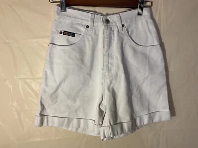 Pantalones Cortos Route 66 Para Mujer Talla 3/4 Blanco Denim Puños Botón Cremallera Jeanswear NUEVO Foto 1 de 4