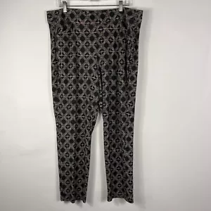 Chico's Travelers Leggings Women's Size 3 US XL Pull On High Rise Straight Leg - Picture 1 of 13