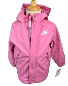 Nike Magic Flamingo Pink Lined Rain Coat Youth Size 3T New - Picture 1 of 8