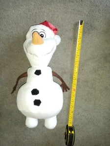 Large Olaf Plush Teddy Soft Toy Frozen 13" Posh Paws Disney Christmas Hat Xmas - Picture 1 of 8
