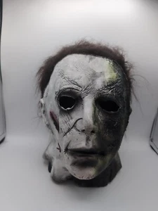 Halloween Kills Adult Michael Myers Horror Costume Latex Mask Prop Burned Face - Picture 1 of 4