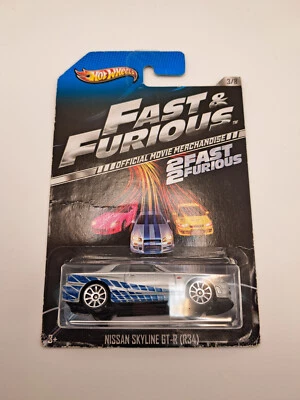 2013 Hot Wheels Fast & Furious Series 1st Edition Nissan Skyline GT-R (R34) 3/8 - Bild 1 von 2