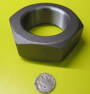 Thin Grade 2 Hex Nut,  Steel, RH  2 1/4"-12 x 1 7/32" Height - Picture 1 of 12