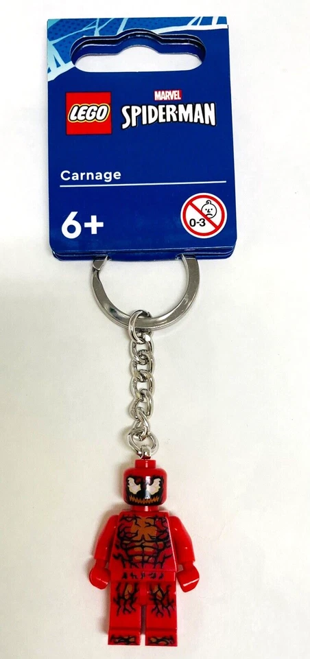 LEGO Keychain Marvel Spider-man Carnage 854154 With Tags