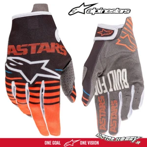 GUANTO CROSS BAMBINO YOUTH ALPINESTARS ANTHRACITE ARANCIO FLUO AQUA TAGLIA L - Foto 1 di 1