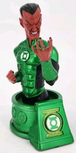 DC Direct Blackest Night Green Lantern Sinestro 5.75” Porcelain Bust - Picture 1 of 7