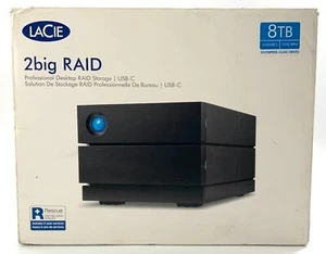 LaCie 8TB 2big RAID Professional Desktop Storage - Black (STHJ8000800) - Photo 1/13