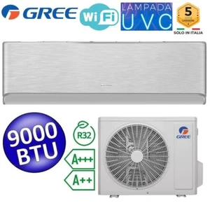 - Climatizzatore mono split R32 AIRY SILVER WiFi Gree 9000 Btu A+++/A++ lampada - Imagen 1 de 6