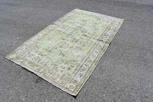 Turkish rug, Handmade rug, Vintage rug, Floor rug, Carpet, 4.9 x 8.1 ft TV5351 - Picture 1 of 8