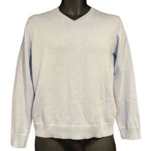 GAP Factory Light Blue Uniform V-Neck Sweater Boy’s XL(12) - Picture 1 of 3