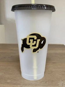NEW Starbucks CU University of Colorado Reusable Cold Tumblers - NEW - Picture 1 of 5