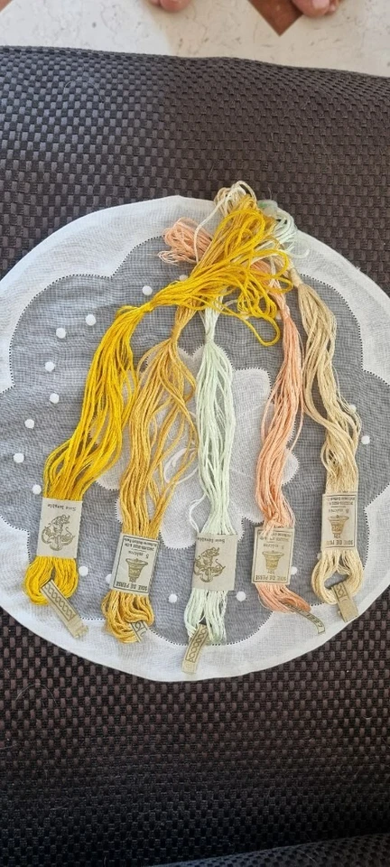 5 échevettes  soie de perse à broder  DMC mercerie ancienne - Photo 1/1