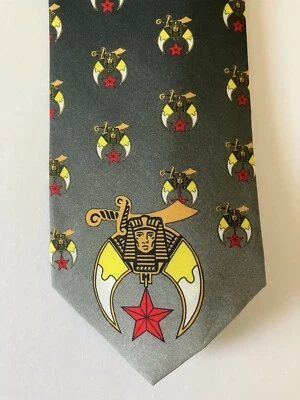 Corbata para hombre Rainbow Connection corbata poliéster Shriners repetición hecha en EE. UU. 57" Foto 1 de 4