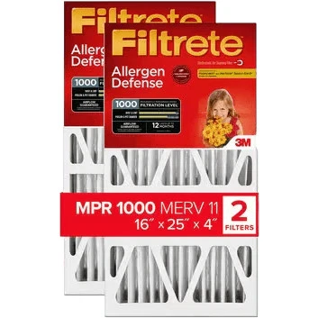 Filtros de aire de defensa de microalérgenos 3M Filtrete MPR 1000 4 pulgadas - 16 x 25 / 2 Foto 1 de 4