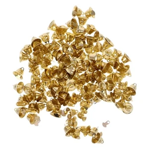 120pcs 16mm Christmas Bell Hanging Pendant DIY Bell Pendant Ornament (Golden) - Picture 1 of 12
