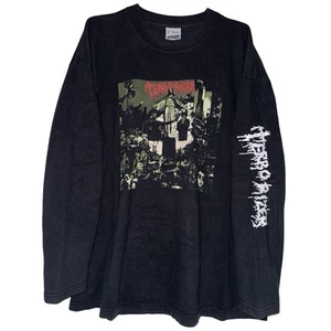 T-Shirt Vintage Terrorizzatore Taglia XL Pig Destroyer Brutal Truth AxCx Sepolto - Foto 1 di 3