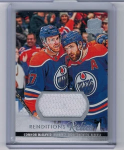 2023-24 Upper Deck The Cup Connor McDavid Renditions Relics Jersey - Picture 1 of 1