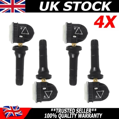 4X Pre-Coded TPMS Tire Pressure Sensor For Vauxhall Mokka Viva 13598773 13506028 - Image 1 of 4