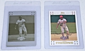 2007 Topps Opening Day CHONE FIGGINS Yellow PRINTING PLATE # 1/1 + Gold #'d/2007 - Picture 1 of 8