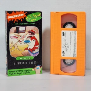 The Ren and Stimpy Show The Stupidest Stories: Vol. 2 VHS 1993 ORANGE VHS - Imagen 1 de 8