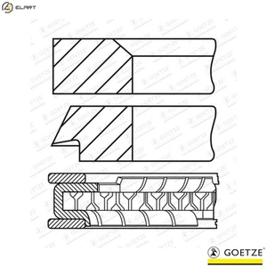 4x PISTON RING KIT 08-451600-00 STD FOR RLZRFHRFKRFJRFNRFR 2.0L 4cyl - Picture 1 of 10
