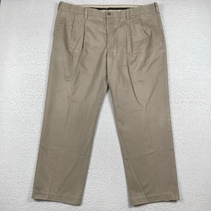 Savane Pants Mens 42x29 (actual 42x28) Beige Workwear Business Casual Travel - Picture 1 of 10