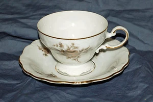 1) Juego de tazas y platillos Johann Haviland China rosa sepia más disponible - Imagen 1 de 3