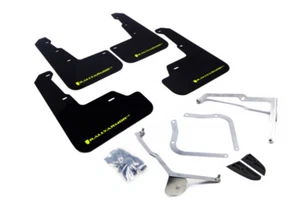 Rally Armor UR Black Mud Flap Caliper Green Logo for Subaru WRX & STI 2015-2021 - Picture 1 of 8