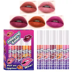 5 Colors Lip Stain Peel Off Waterproof Lip Stain Peel Off Lip Stain Matte Lip - Picture 1 of 12