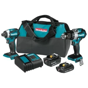 Makita XT296SMR 18V LXT Lithium-Ion Brushless Cordless 2-Pc. Combo Kit - Picture 1 of 7