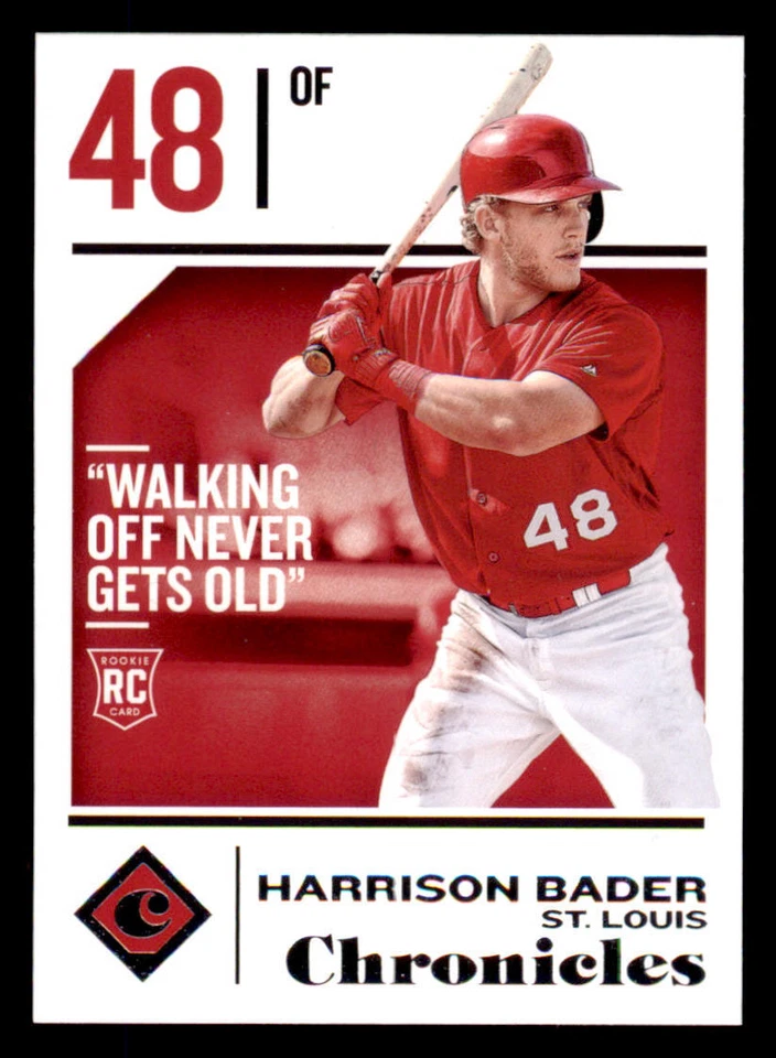 2018 Panini Chronicles #43 Harrison Bader RC - Image 1 of 2