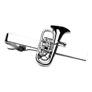 Euphonium Silver-plated Tie Bar/Clip/Slide - Picture 1 of 1