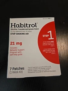 New Habitrol Nicotine Transdermal System Patch Stop Smoking Aid Step 1 (21 mg) - Picture 1 of 3