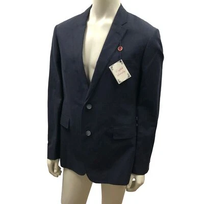 CASACO ESPORTIVO MASCULINO INGLÊS LAVANDERIA MISTURA DE LINHO TAMANHO G NOVO COM ETIQUETA - Imagem 1 de 4