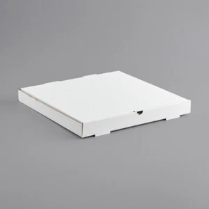 (50er-Packung) 18" x 18" x 2" weiß gewellte einfache Pizza Bäckerei Box Take-Out Boxen - Bild 1 von 3