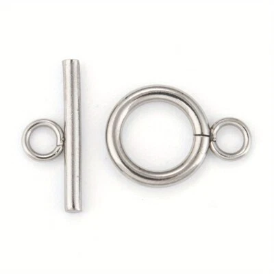 10set Tarnish Resistant 304 Stainless Steel Toggle Clasps Stainless Steel color - Image 1 of 4