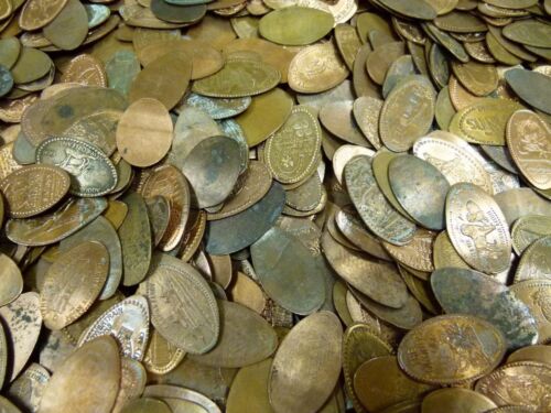 100 Elongated Pennies - Smashed Pennies - Pressed Pennies - Unsearched Item#9065