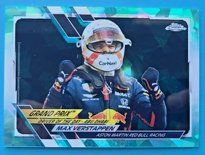 2021 Topps Chrome Sapphire Formula 1 F1 Max Verstappen #155 Aqua /99 - Picture 1 of 2