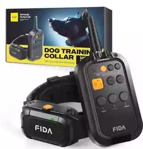 Fida Hunde Stoßhalsband mit Fernbedienung 3/4 Meilen Reichweite E für Hundetraining P-920 - Bild 1 von 5