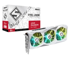 ASRock AMD Radeon RX 7600 Steel Legend 8GB OC SL 8GO Grafikkarte weiß [NEU] - Bild 1 von 6