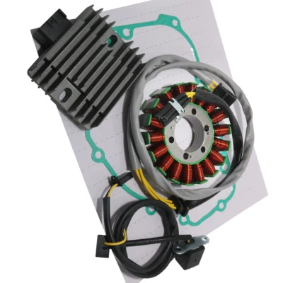 For Kawasaki EX250 Ninja 250R 2008-2010 Magneto Stator+Voltage Regulator+Gasket - Imagem 1 de 4