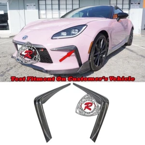 Fits 22-26 Toyota GR86 TM-Style Front Bumper Canards (Carbon Fiber) - Picture 1 of 6