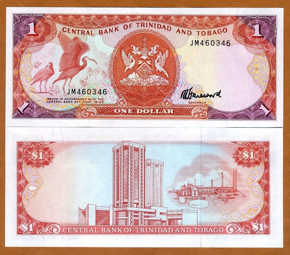 Trinidad and Tobago, 1 dollar, 1985, P-36 (36c), UNC - Image 1 of 1