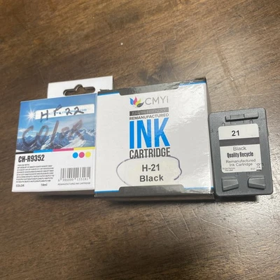 CMYi  Ink Cartridge H-21 Black CH-R9352 Color Hp-22 - Image 1 of 4