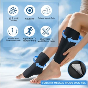 Elbow Ice Pack Compression Sleeve Cold And Hot Use Flexible Gel Ice Wrap For - Picture 1 of 12